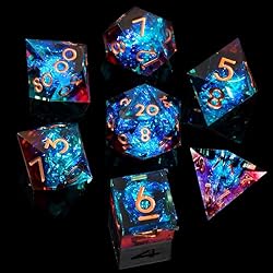 Sharp Edge DND Dice Set Handmade 7 Accessories Dice