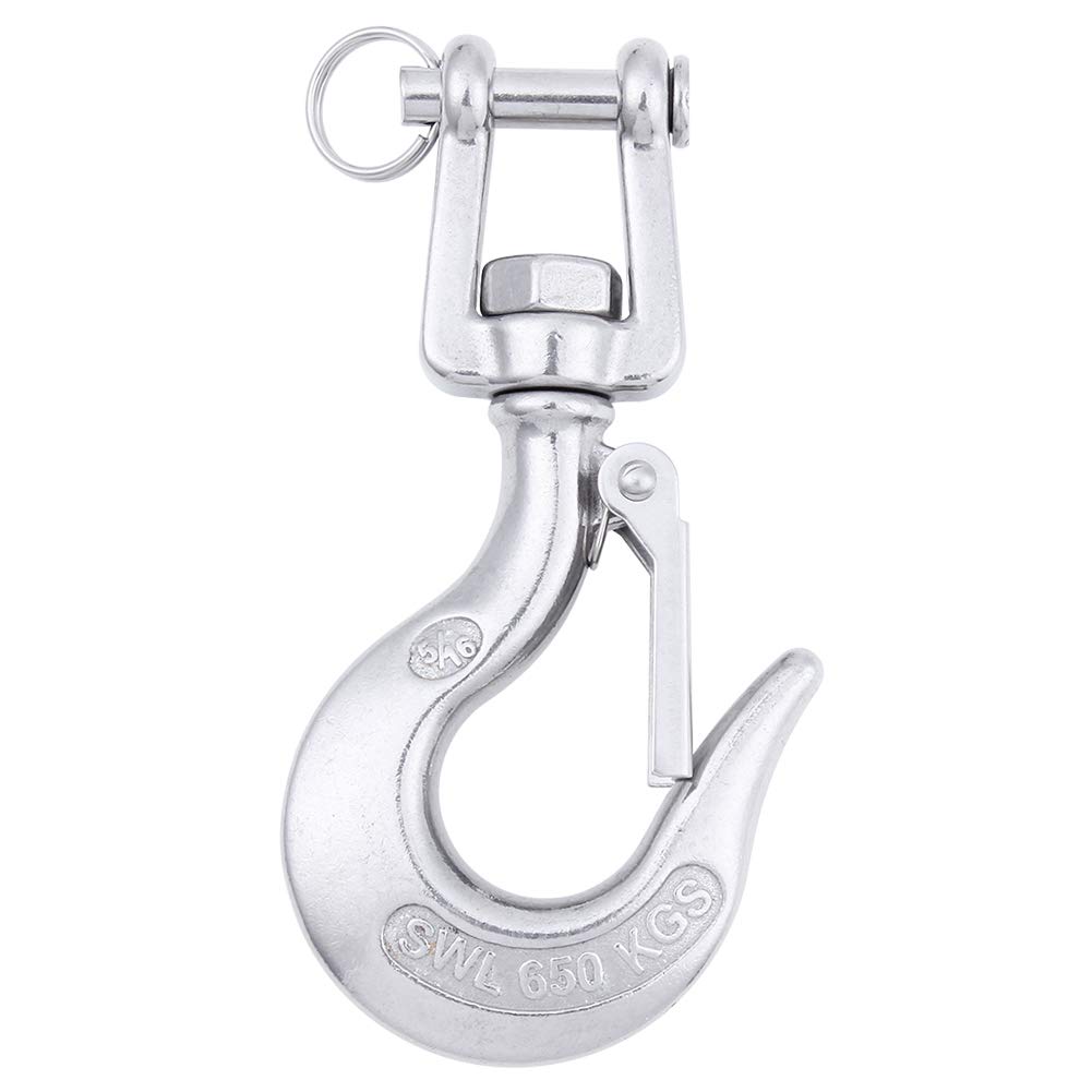AOWISH 304 Stainless Steel Clevis Slip Hook with Safety Latch 5/16