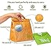 Reusable Lunch Bag Brown Paper Lunch Bag Box Sack Insulated – Retro Paper Bag Durable Thermal Bento Cooler Leak Prompting Picnic Container with Magnetic Closure Kids Adults