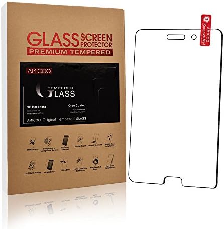 Screen Protector Tempered Glass Samsung Galaxy Tab 4 SM-T230/T231 7.0 inch，AMICOO Flipcase [Bubble Free] [9H Hardness] [HD Clear] [Anti-Fingerprint] [Scratch-Resistant]