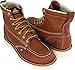 Thorogood American Heritage 6” Steel Toe Work Boots for Men - Full-Grain Leather with Moc Toe, Slip-Resistant Wedge Outsole, and Comfort Insole; EH Rated, Tobacco Oil-tanned - 10 D US