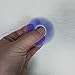 Small Fidget Spinner, WINONE Plastic Hand Spinner Glow In The Dark Small Size Designed for Children / Kids Stress Reducer Helps Focus Relieve ADD ADHD ANXIETY (3-R-BLUE)