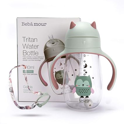 Amazon ベビーアムール Bebamour ベビーマグ ストロー マグカップ 300ml もれないストローマグ 耐ショック性 おでかけマグマグ 6ヶ月頃から グリーン ベビーマグ ベビー マタニティ 通販