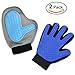 Pet Grooming Glove - Pet Glove Massage Magic Hair Remover - Perfect for Dogs & Cats with Long & Short Fur - Set of 2