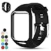 Feskio Accessory Replacement Soft Silicone Gel Watch Band Wristband Strap Sport Bracelet for Tomtom Runner 2 / Runner 3 / Spark 3 / Adventurer/Golfer 2 Sports GPS Running Smartwatch (One Size)