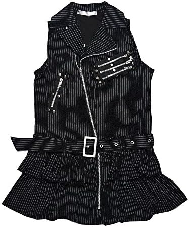 (エーシーディーシーラグ) ACDC RAG PUNKS ZIPワンピース ワンピース ベスト 原宿系 ファッション パンク ロック V系 バンギャ ライブ ダンス 衣装 ノースリーブ