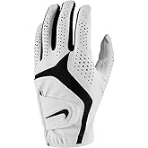 Nike Womens Dura Feel X Golf Glove for Left Hand White | White | Black Small