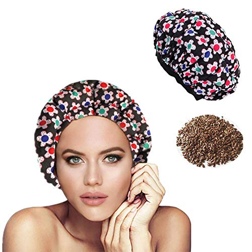 Lesgos Deep Conditioning Heat Cap, Cordless Microwavable Heat Cap for Deep Conditioning Hair Therapy Thermal Spa Hair Steamer Treatment Cap