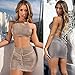 Mikey Store Women Sling Sleeveless Holiday Party Mini Dress Skirt Suit Sexy