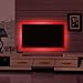 SUPERNIGHT Bias RGB TV Backlight,5050 Multi-color LED Light Strip With Adhesive Tape for Flat Screen TV Accessories,HDTV,Desktop LCD,PC Monitor(USB Powered,0.9Meter,27LED)