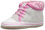 Robeez Girls' Floral Flora Sneaker, Floral Flora Grey, 12-18 Months M US Infant