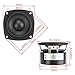 DROK 25W 3 Inch Square Shape Woofer Speaker Stereo Loudspeaker 4 Ohm Computer Compact Speakers, DIY Home Car Audio HiFi Speakers Bass 90Hz-5KHz