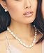 HinsonGayle AAA GEM 10-11mm White Baroque Freshwater Cultured Pearl Necklace (14K Yellow Gold 18 inch)