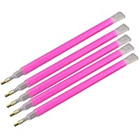 Frcolor Silikon-Nail-Art Pinsel Set – 5 Stück, Mit Acryl-Strass-Griff, Für Gel-Schnitzereien & Muster, Ca. 13,5 Cm Lang
