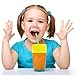 Silicone Sippy Cup Lids, Philyer Make Any Cup Spill-Proof Training Cup or Bottle for Babies,Toddlers and Kids , BPA Free, Leak Proof - 5 Pack Straw Lids and Drinking Straws