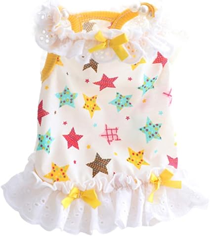 Amazon Co Jp Pichidr Jp ペット服 ワンピース 犬服 春夏 レース ドッグウェア ドレス 洋服 お姫様 かわいい 猫服 人気 面白い 出掛け 散歩 着脱簡単 おしゃれ 柔らかい 室内 パソコン 周辺機器