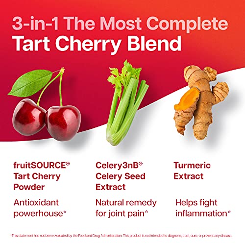 Tart Cherry Extract Capsules with Celery Seed and Turmeric 2500mg