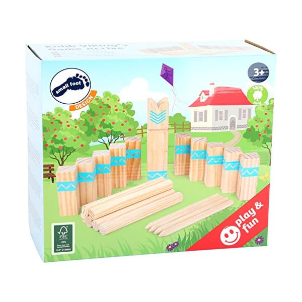 small foot Wikingerspiel Kubb Active, aus FSC 100%-zertifiziertem Holz, Outdoorspiel für die ganze Familie, 12036 – Bild 3