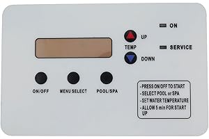 SHISHISHUN 2024 Upgrade 472734 Heat Pump Keypad Switch Membrane Coverage Compatible with PENTAIR Ultratemp Pool and Spa Heat Pump 473425 473693 More Waterproof More Sunscreen Easy to Install