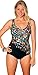 Aquabelle Women's Chlorine Resistant V-Neck Swimsuit
