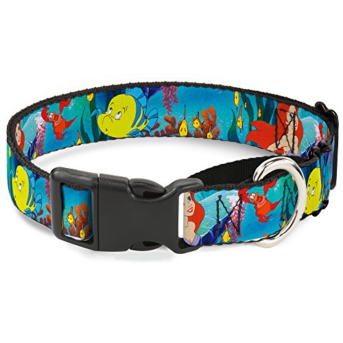 Buckle-Down Dog Collar Martingale Ariel Sebastian Flounder Scene 16 to 23 Inche…