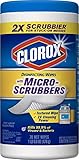 Clorox Disinfecting Antibacterial Wipes with Micro-Scrubbers, Crisp Lemon - 70 Count