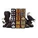 American Bald Eagle Bookend Set Sculptures in Office and Patriotic Home Decor, Bird Statues and Figurines by Home-n-Gifts