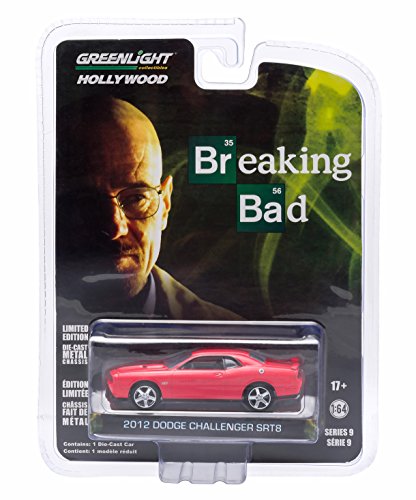 New 1:64 HOLLYWOOD SERIES 9 - RED BREAKING BAD 2012 DODGE CHALLENGER SRT8 Diecast Model Car By Greenlight