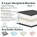 Simple Being Weighted Blanket, Patented 9 Layer Design (Stone Grey, 48x72 15lbs)
