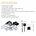 Syhonic 30 LED Solar String Light Waterproof 20ft Outdoor Water Drop Fairy Decor for Christmas, Halloween, Patio, Garden