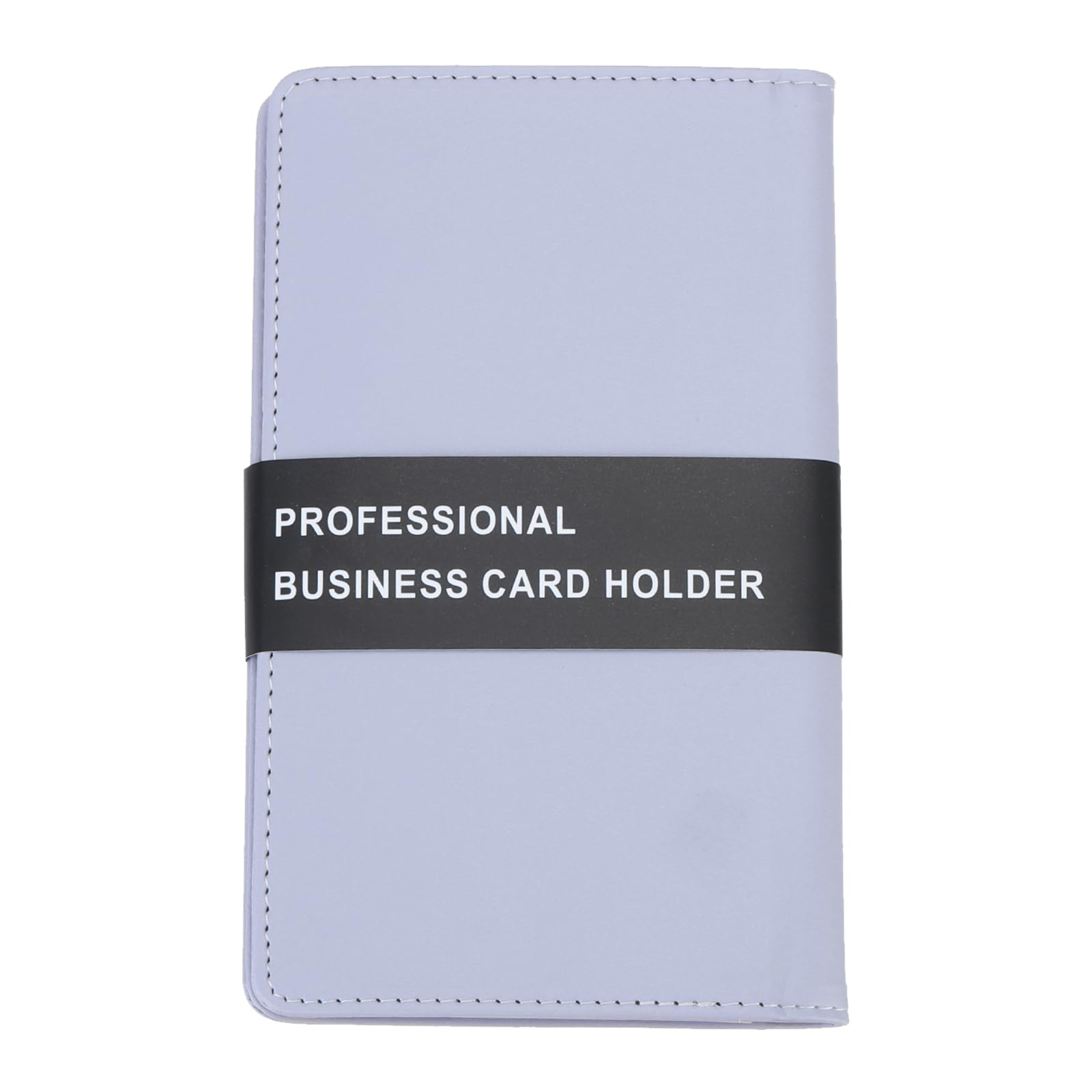 PATIKIL Leather Business Card Holder, Professional Business Card Book Organizer Name Card Book Holder 240 Card Capacity for Different Cards, Purple