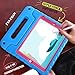 HDE Case for iPad 9.7-inch 2018/2017 Kids Shockproof Bumper Hard Cover Handle Stand with Built in Screen Protector for New Apple Education iPad 9.7 Inch (6th Gen)/5th Generation iPad 9.7 Blue/Pink