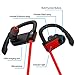 Bluetooth Headphones, iXCC Bluetooth 4.0 Wireless Stereo Headset In-ear Noise Cancelling Sweatproof Sport Earbuds with Mic for Smartphones - Red