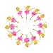 GenericJINCHENG AMZTM Gold Glitter Ballerina Dancing Girl Cupcake Toppers, Wedding Bridal Shower Birthday Party Decoration Cake Topper 12PCS (Dancing Girl)