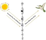Hxeilzge 12Pcs Reflective Bird Deterrent Rods Wind Twisting Scare Rods 30cm view 3