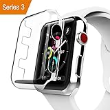 Apple Watch Series 3 Case, Benuo [Defender Series] Protective HD Clear PC Screen Protector [Ultra Thin], Lifetime Replacements Cover Case for Apple Watch Series 3/Edition/Nike+ 38mm
