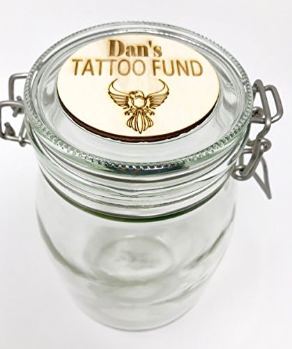 Una Casa Personalised Tattoo Fund Saving Jar - Money Pot
