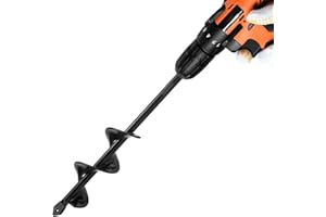Garden Auger Drill Bit for Planting Ruooson 1.6X9 in Garden AugerSpiral Easy Planter Rapid Planter Plant for 3/8" Hex Drive <1Pcs>. (1.6x9 in)