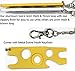 Prime Natural Essential Oil Opener Key Tool with Key Chain, Removes Roller Balls, Caps, Rollers Fitments, Euro Droppers - Golden & Silver (Pack of 2)
