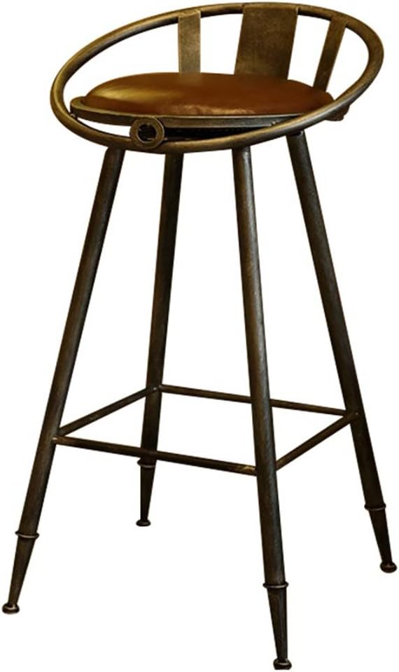 WOLL_QWOLL_Q Bar stool set with backrest, leather seat, chrome footstool and breakfast bar