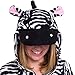 Silver Lilly Unisex Adult Pajamas - Plush One Piece Cosplay Zebra Animal Costume