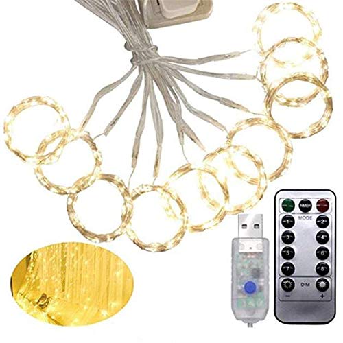 Allamp 3M LED Fairy Lights Garland Gordijn Lamp Afstandsbediening USB String Lights Garland On The Window Christmas… - Afbeelding 4