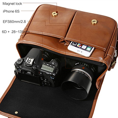Koolertron Waterproof Vintage fashionable PU Leature DSLR Camera