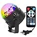 Syntus Party Lights 2.5m Power Cord Disco Ball 7 Colors LED Strobe Lights Sound Activated DJ lights with Remote Control UL Listed Plug, Best for Festival, Celebration, Christmas Party, Bar, Gift