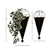 Metal Wall Planter S/2 Portable Plantation Decor-(41765)