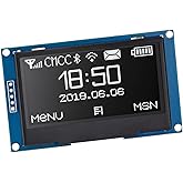 Hosyond 2.42 inches 128x64 IIC I2C OLED Display Module SSD1309 Driver OLED Screen Module for Arduino R3 ESP32 (White)