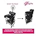 TuscanyPro Portable Heavy-Duty Makeup Artist Chair with 14″ LED Ring Light – Perfect for Makeup, Salon, Events with 29 Inch Seat Height – Carry Bag Included – 10 Years Warranty – US Patentedthumb 1