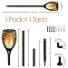 TaIYanG Solar Torches Lights Flickering Flames Lights Outdoor Waterproof Landscape Decoration Lighting Auto On/Off Dusk to Dawn Security Path Torch Light for Garden Patio Driveway(1 Pack, Yellow)