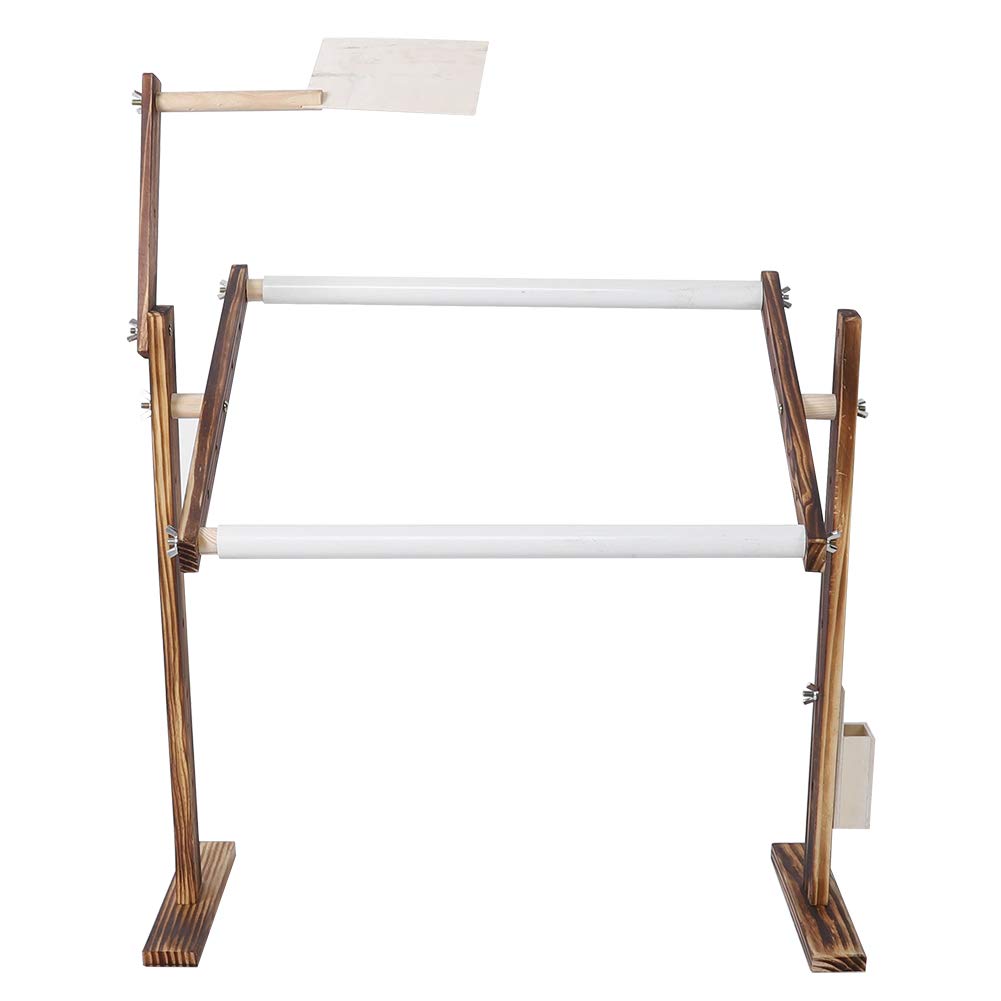 Embroidery Frame Floor-Standing Type Antique Cross Stitch Embroidery Frame Holder Adjustable Height 47 x 21 cm / 18.5 x 8.3 in