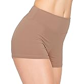 ALWAYS Women Yoga Shorts - Soft Stretch Athletic Running Dance Safety Pants